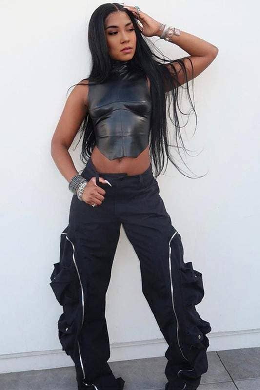 Vinyl sleeveless top