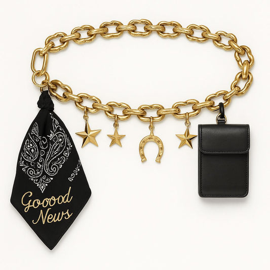 Good News" Western Charm Chain Belt