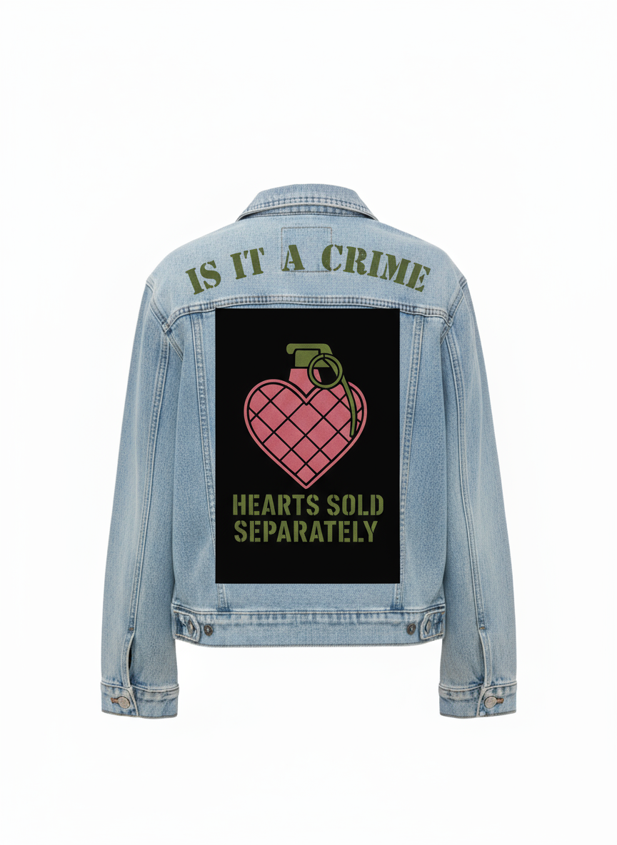 "Is It A Crime" Denim Jacket