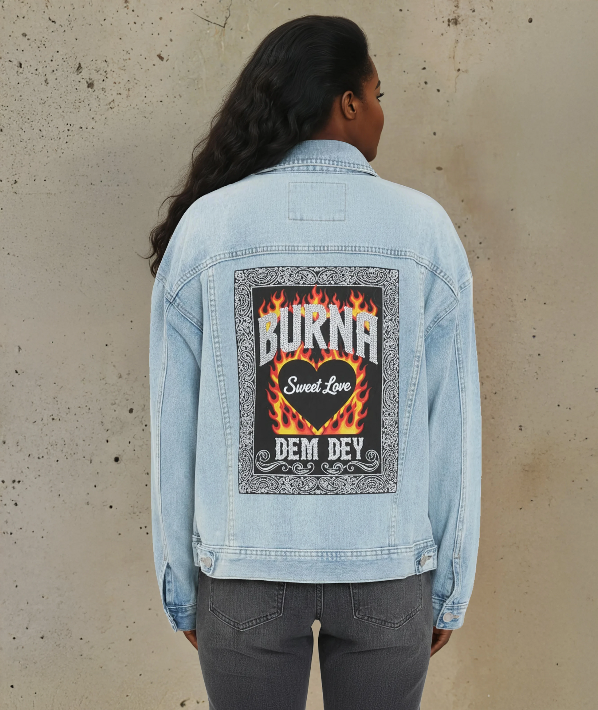 BURNA DENIM JACKET | Sweet Love x Dem Dey