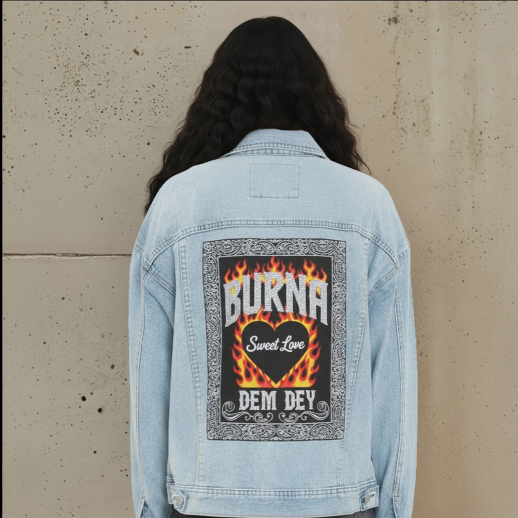 Image of BURNA DENIM JACKET | Sweet Love x Dem Dey