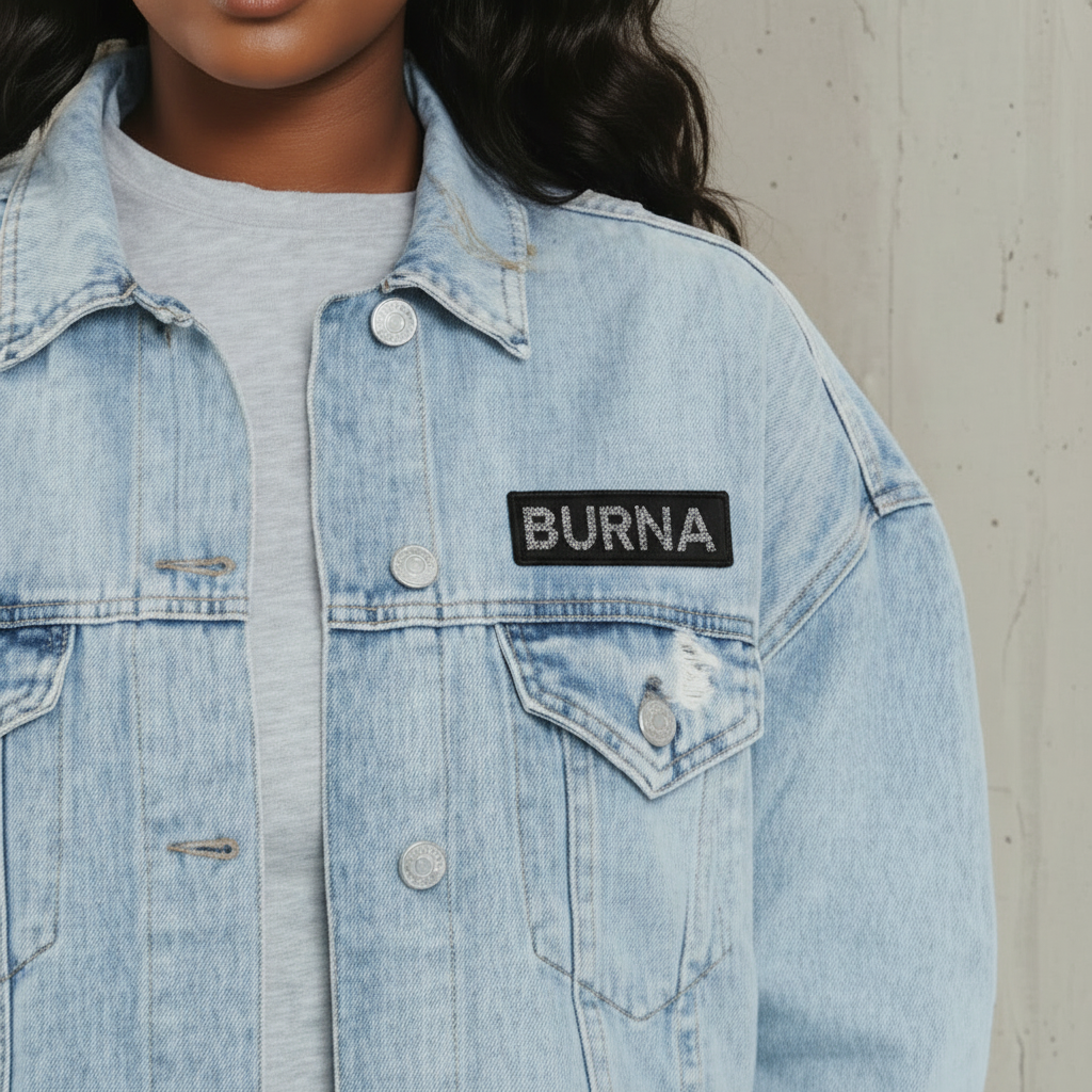 Image of BURNA DENIM JACKET | Sweet Love x Dem Dey
