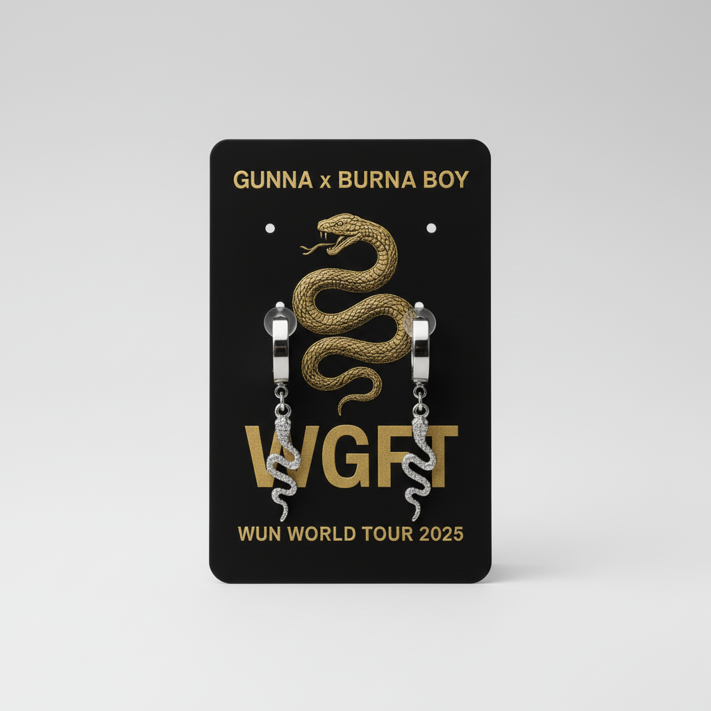 Image of WGFT Snake Hoops — Pretty Girl Edition