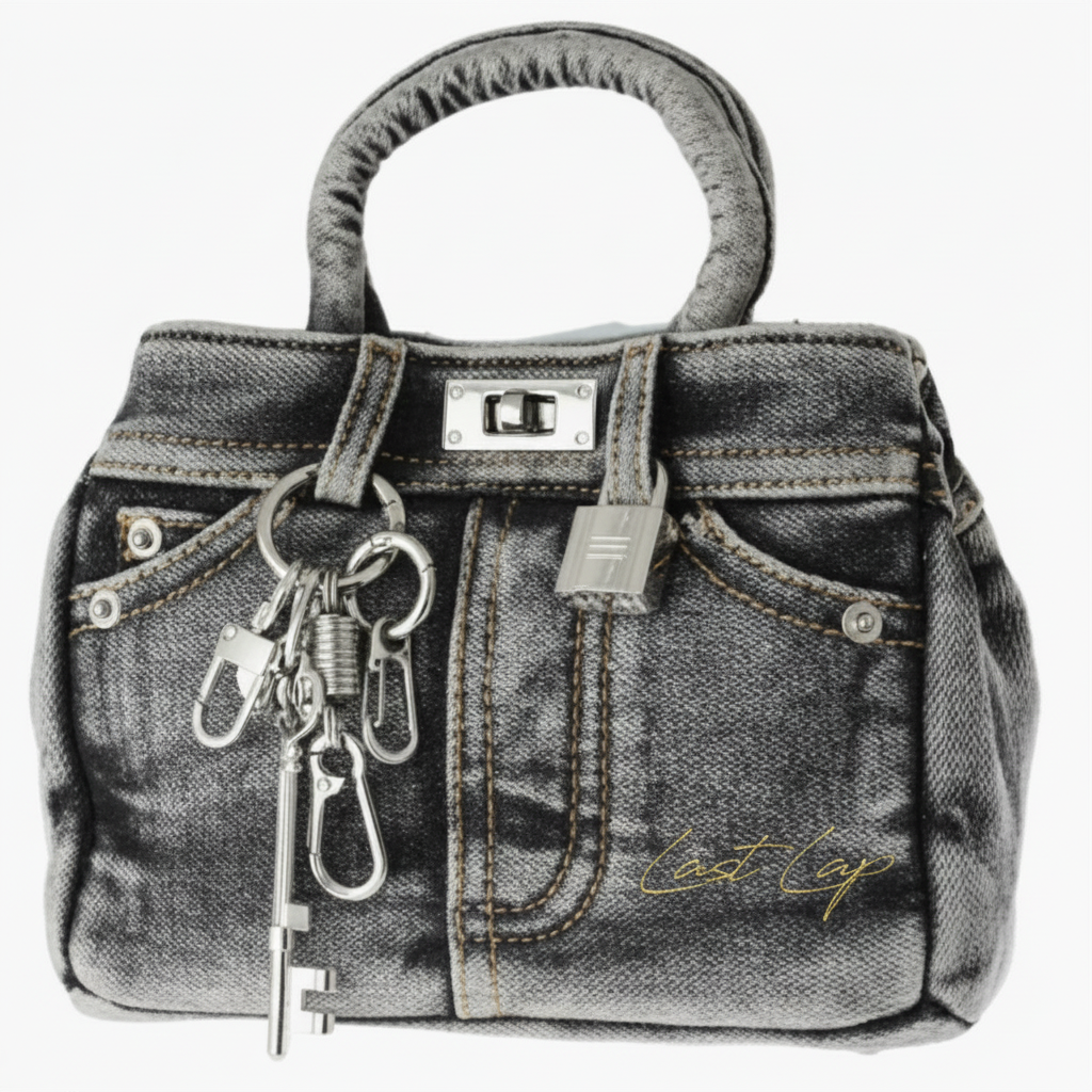 "Last Lap" Premium Denim Handbag