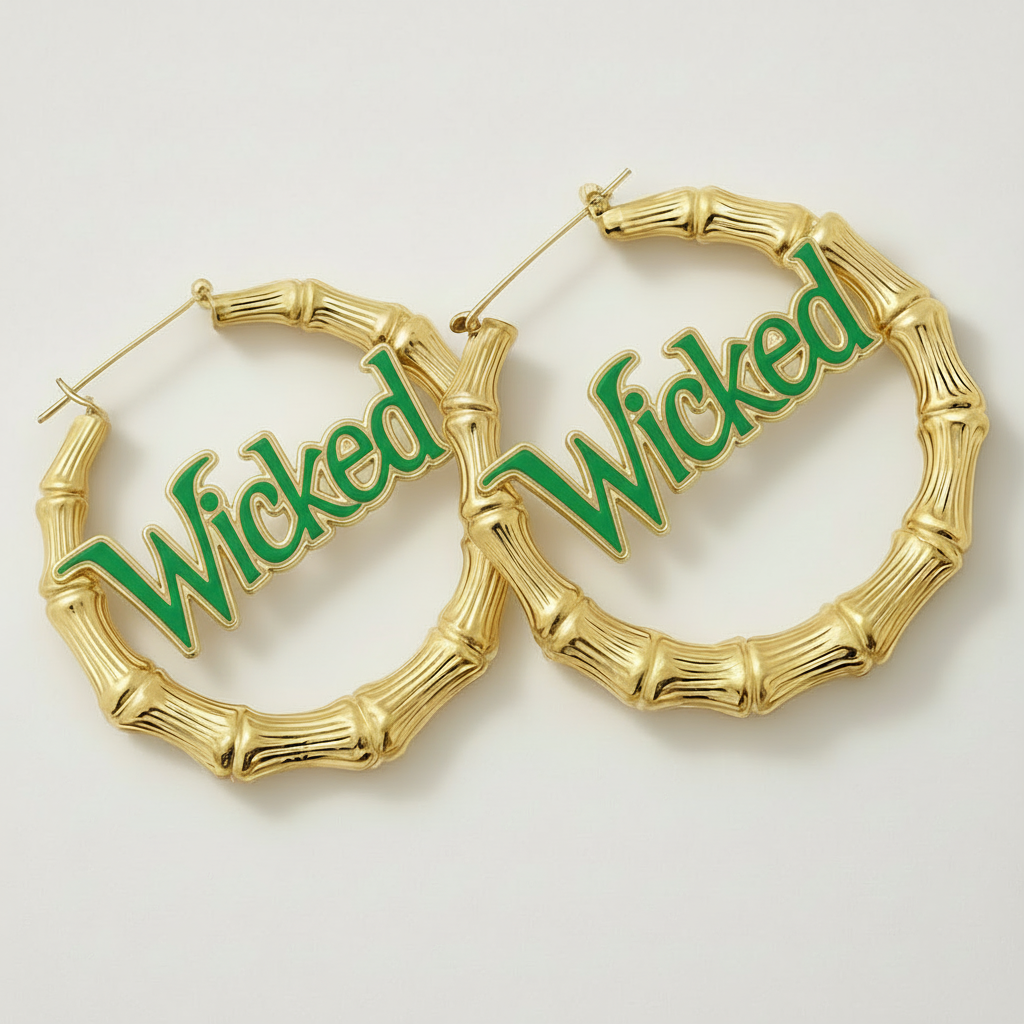 Image of Wicked Street Hoops - Elphaba Edition