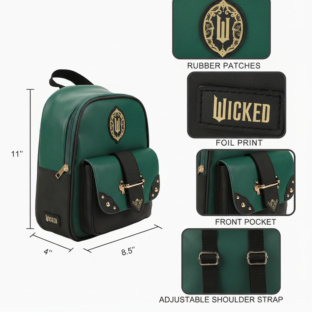 Wicked Official Leather Backpack - Emerald City Edition