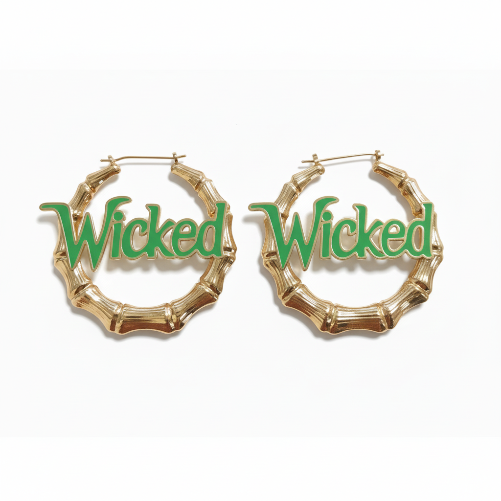 Image of Wicked Street Hoops - Elphaba Edition
