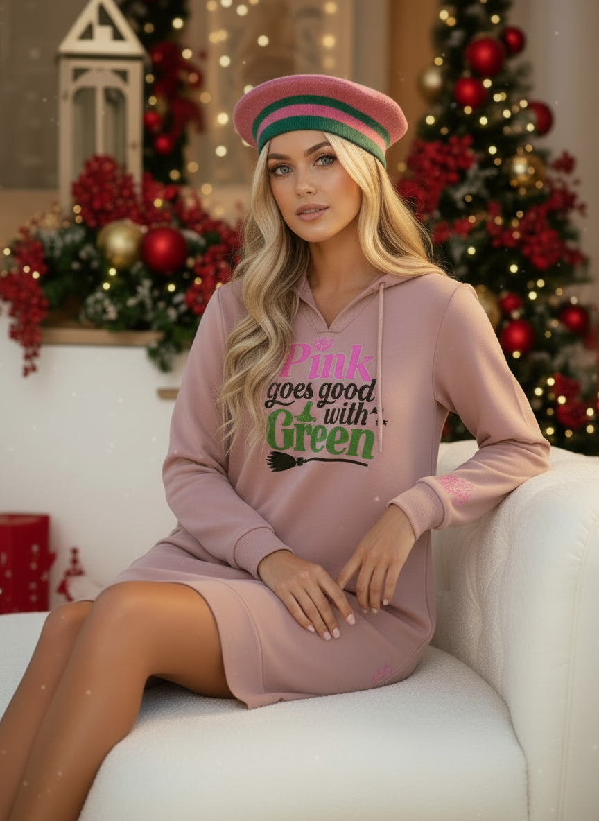 Image of Pink Goes Good with Green Beret Hat