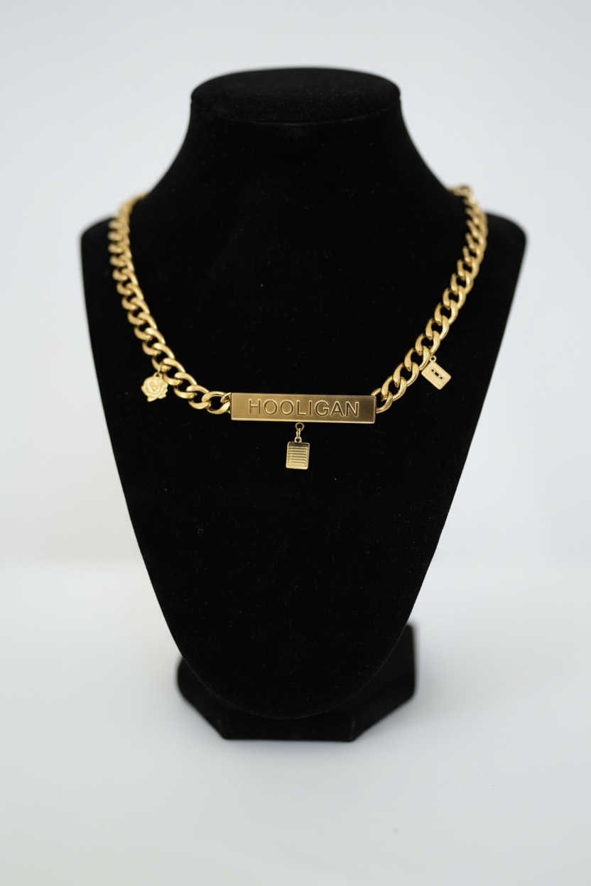 Image of 24K Magic Chain Link Hooligan Necklace | Gold Plated