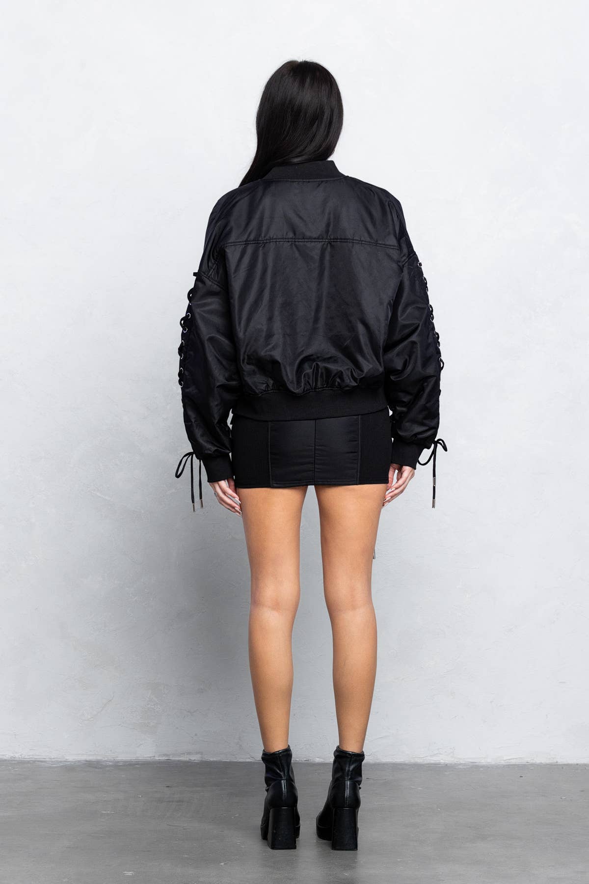 Image of Padded Bomber Cargo Mini Skirt