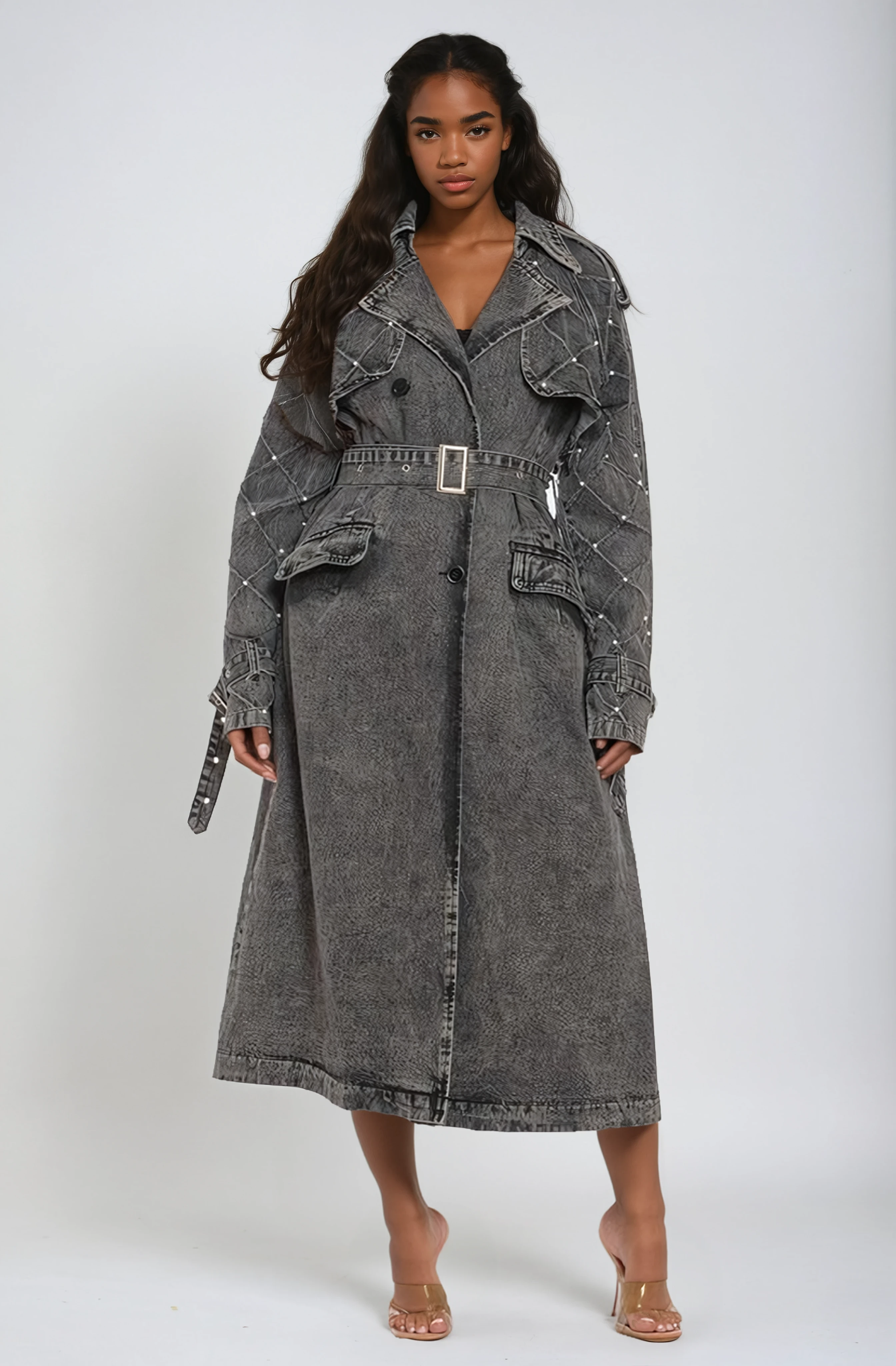 Denim Trench Coat