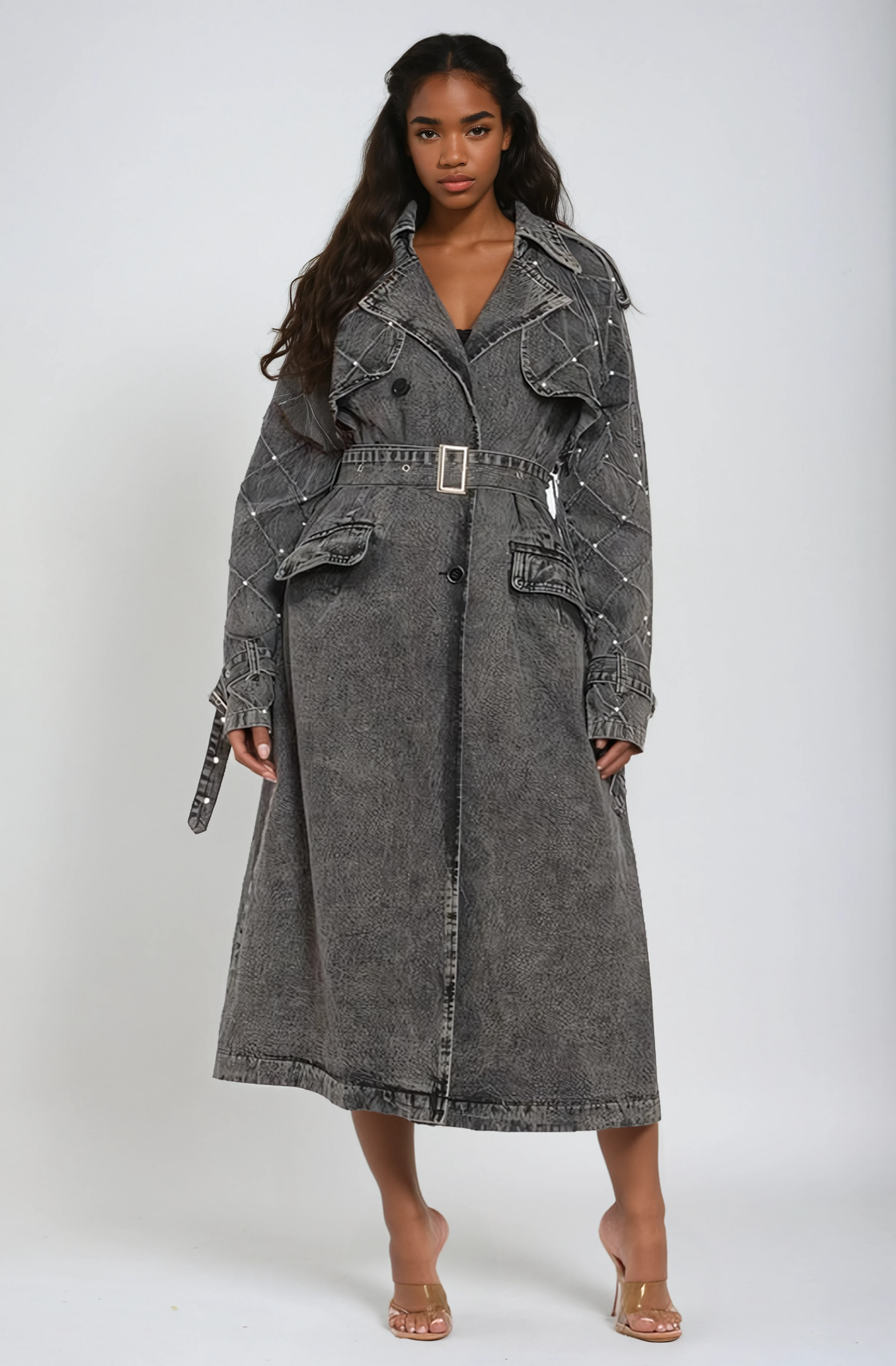 Denim Trench Coat