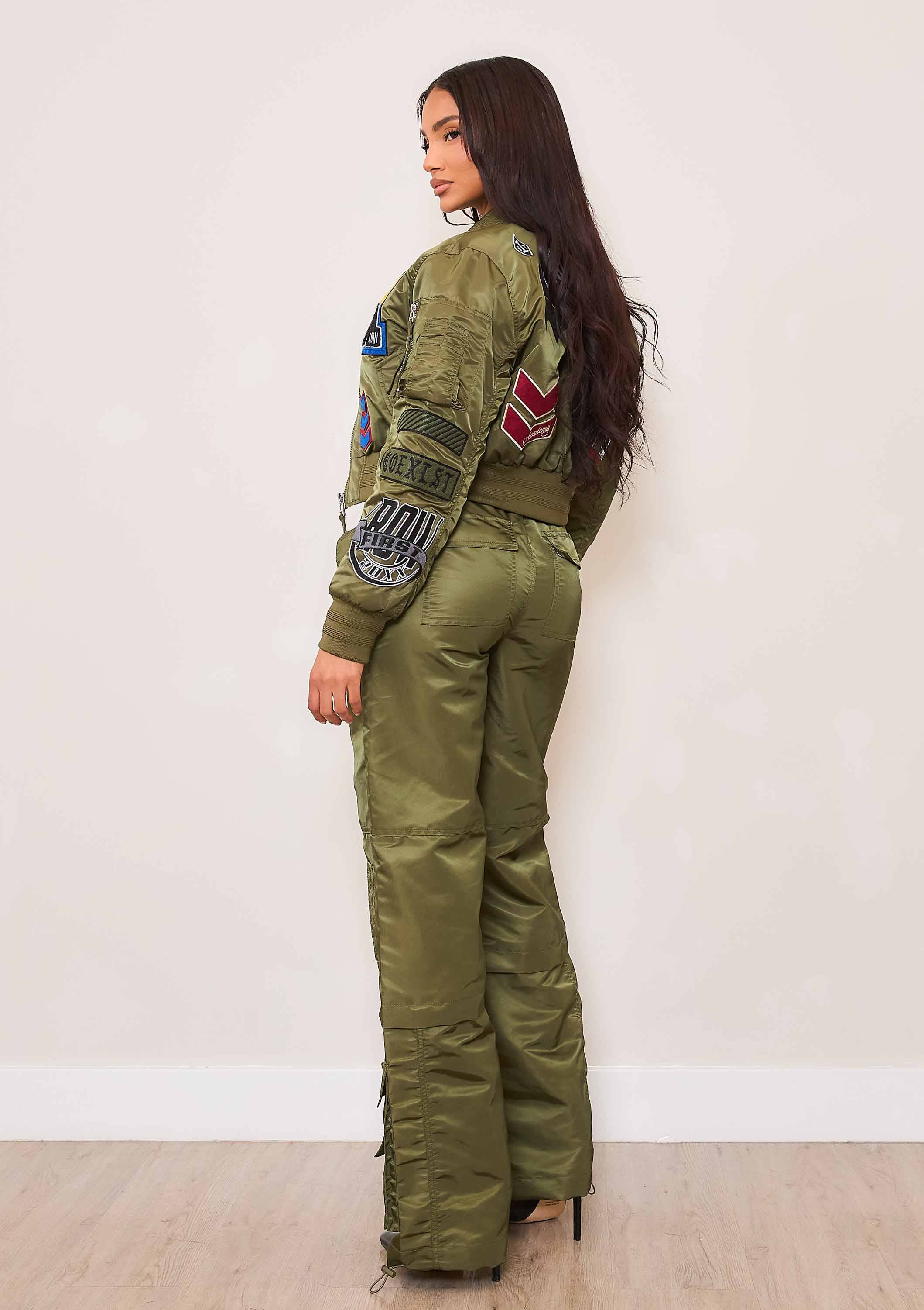 Image of UTILITY NYLON WIDE CARGO PANTS