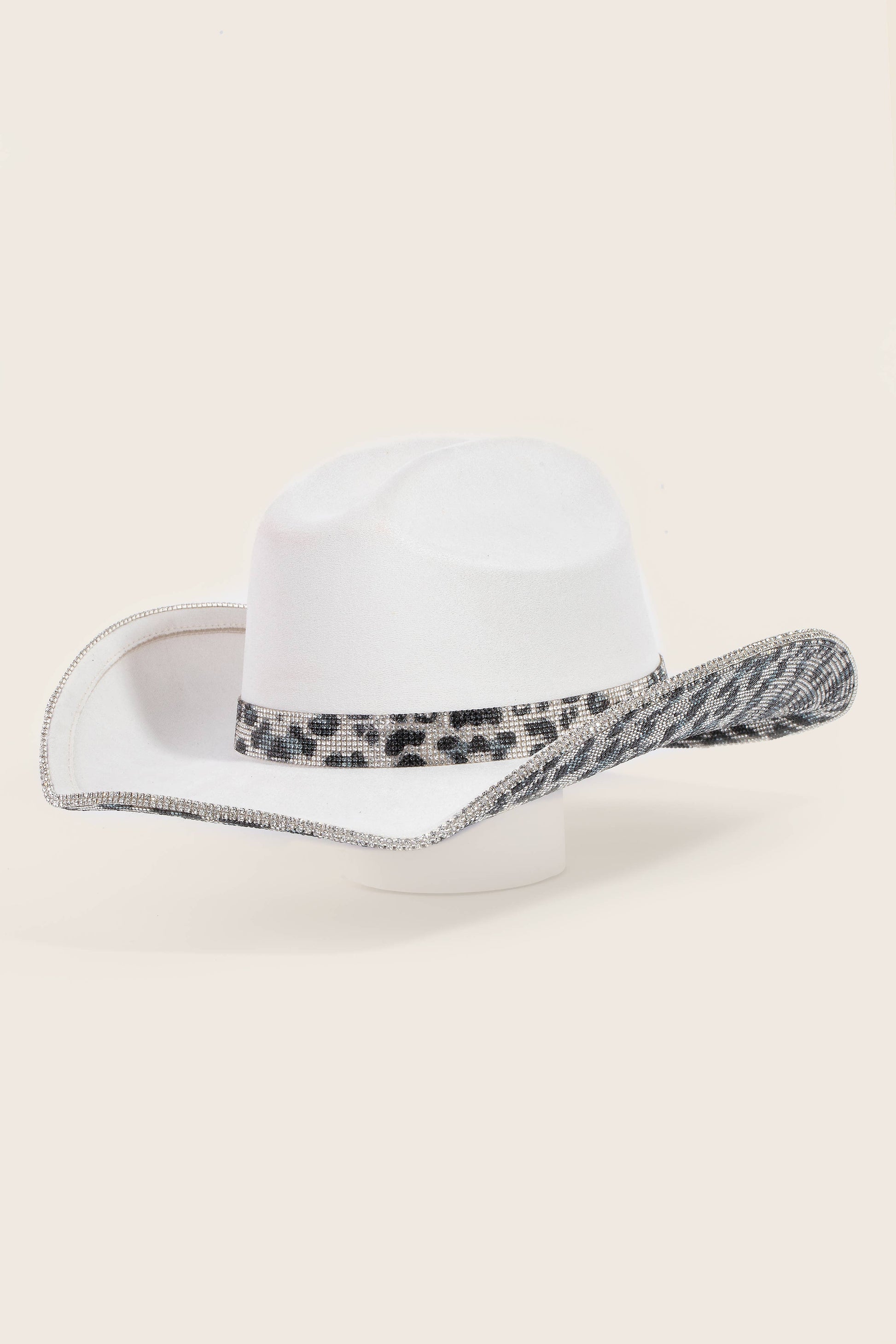 Pave Animal Print Rhinestone Western Cowboy Hat