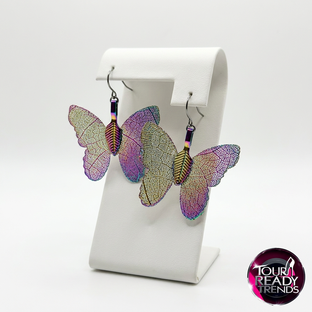Image of Aurora Butterfly Drop Earrings