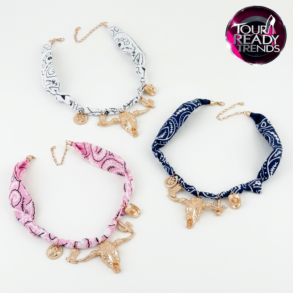 Image of Bandana Cowgirl Statement Necklace