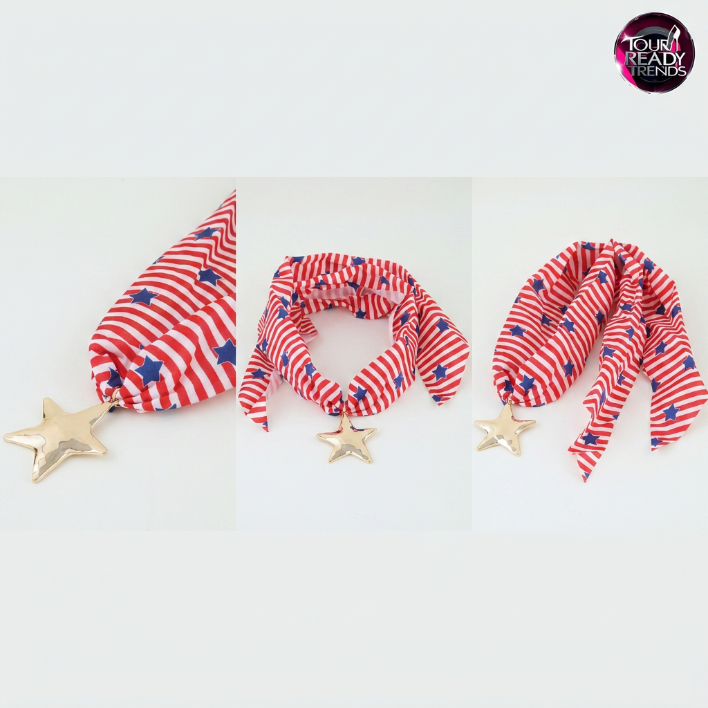 Image of American Superstar Scarf Necklace