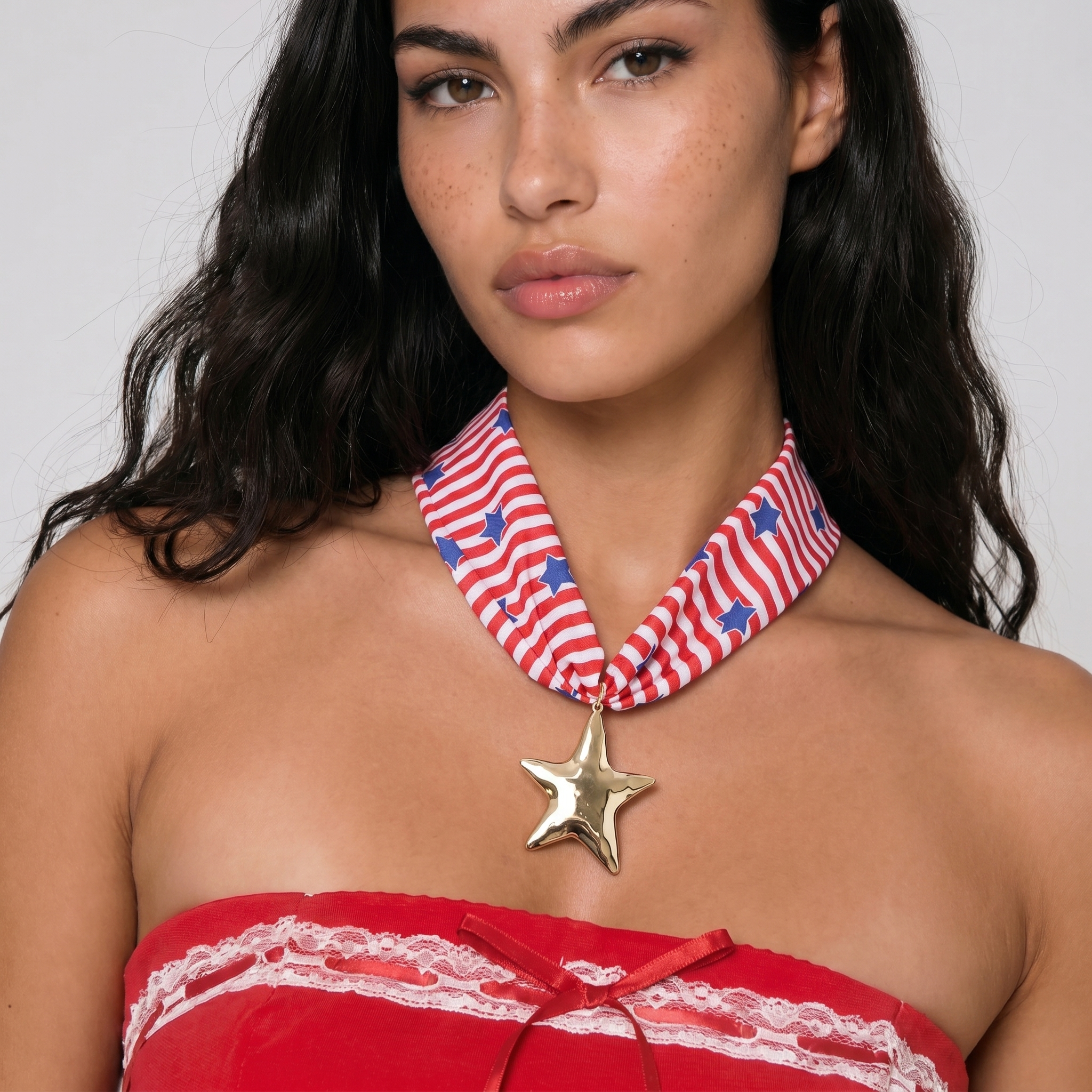 Image of American Superstar Scarf Necklace