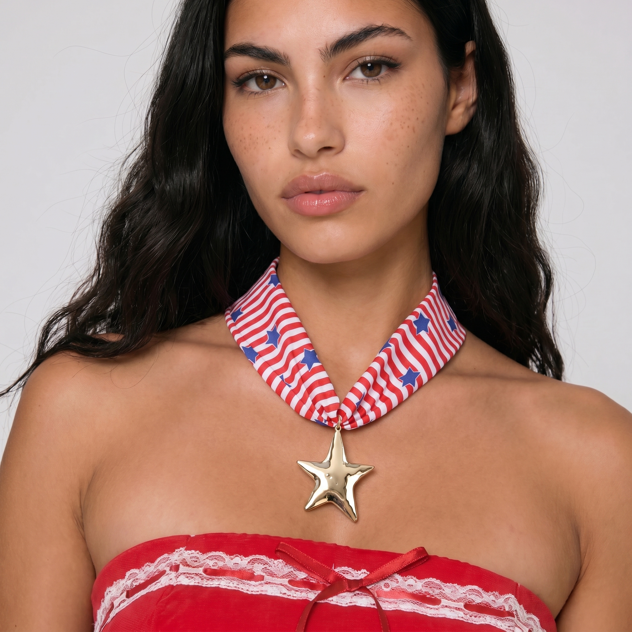 Image of American Superstar Scarf Necklace