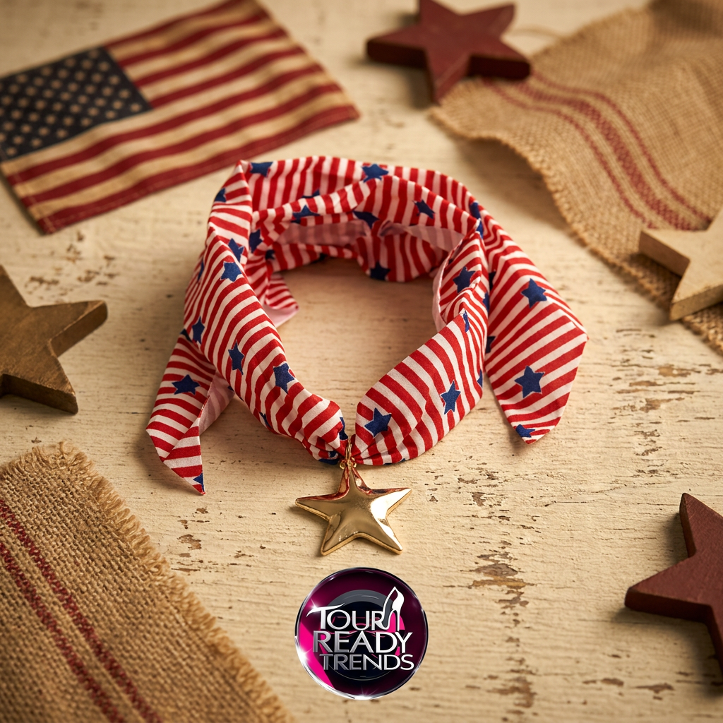 Image of American Superstar Scarf Necklace