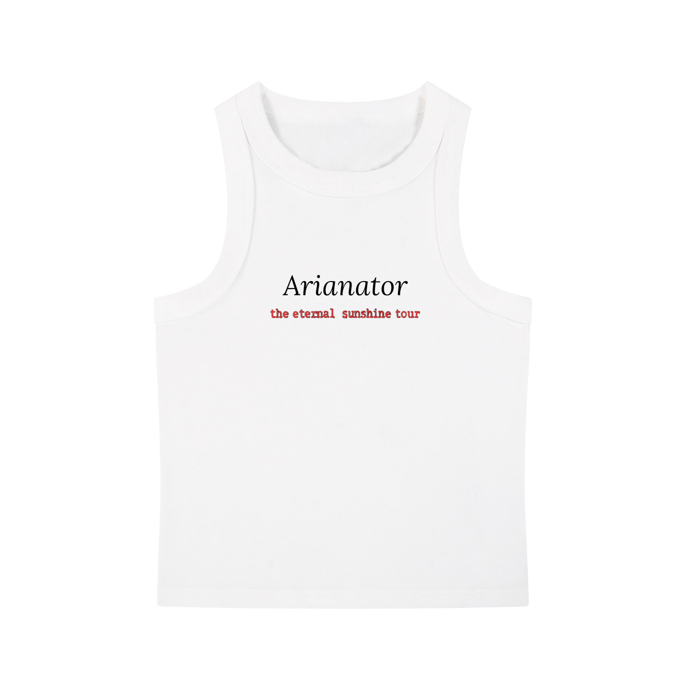 Image of Arianator Crop Tank Top | Eternal Sunshine Tour Shirt
