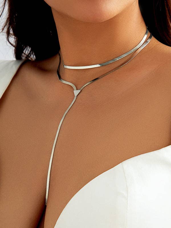 Image of Baby Girl Lariat | 90s Music Era - Herringbone Choker