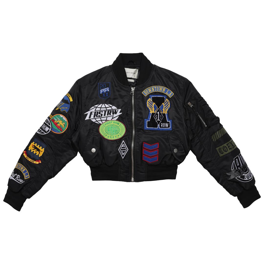 Image of Multi-Patches Bomber Jacket