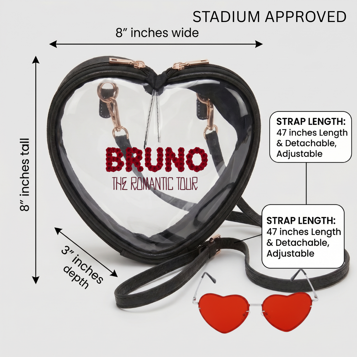 Image of I'm In Love Romantic Tour Concert Stadium Bag