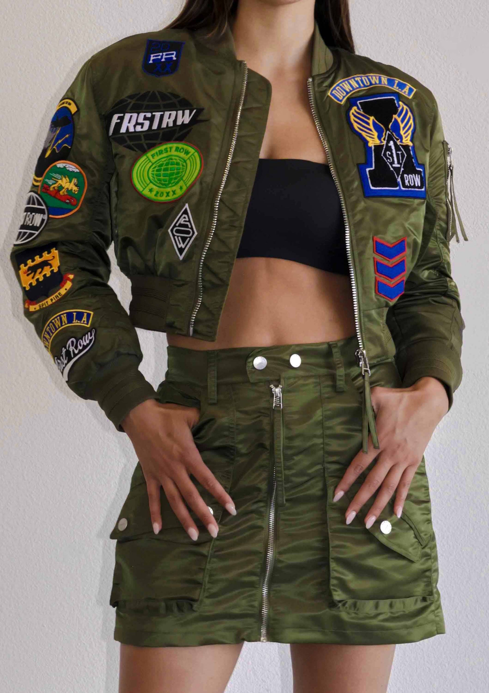 Multi-Patches Bomber Jacket