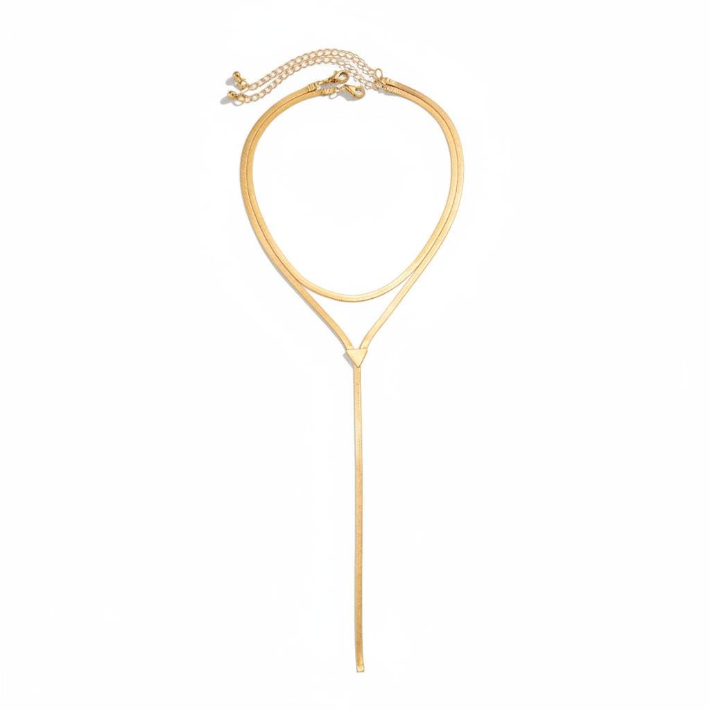 Image of Baby Girl Lariat | 90s Music Era - Herringbone Choker