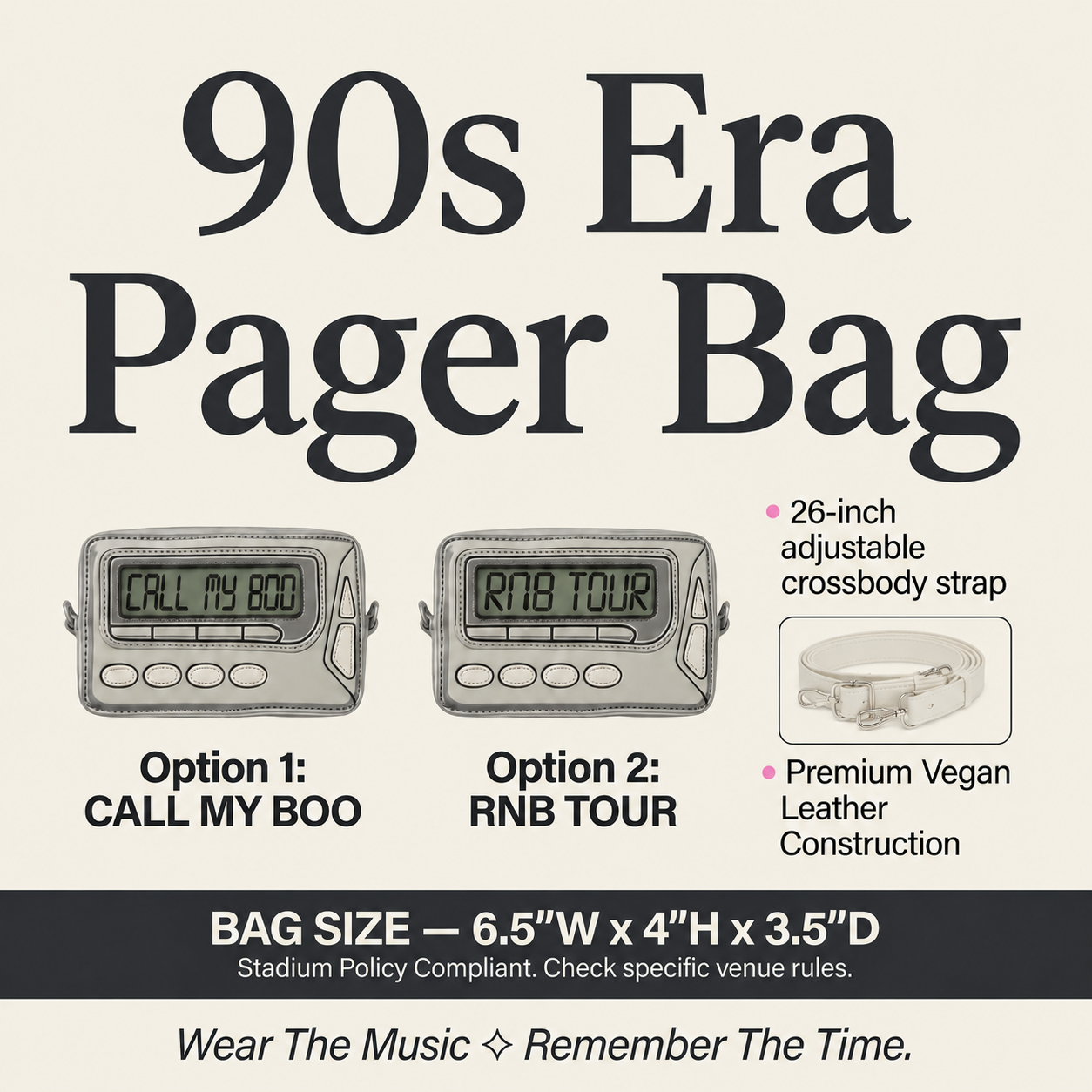 Image of 90s Pager Bag | Call My Boo or RNB Tour Purse