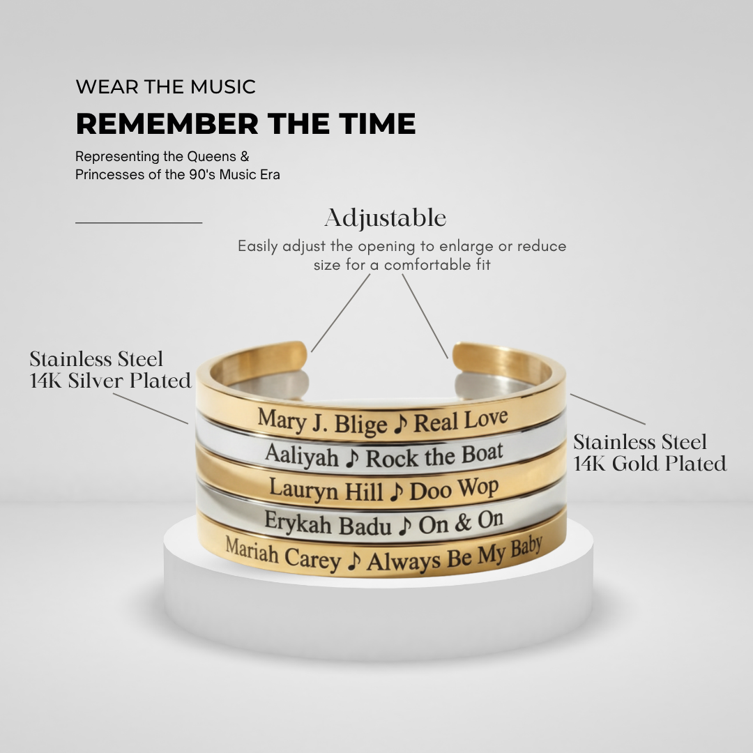 Image of 90s R & B Royals Bangle Cuff Set - Get Stacked