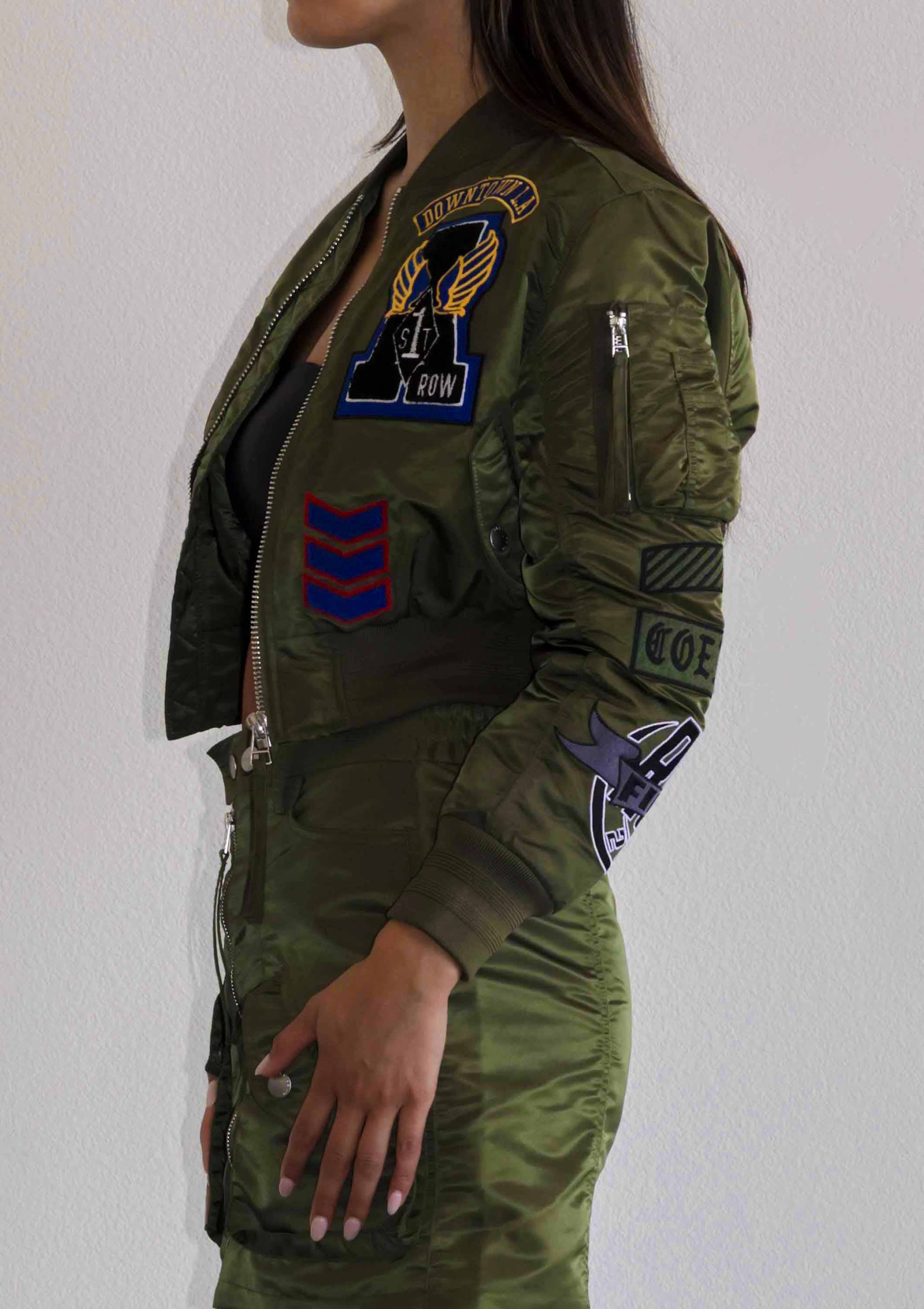 Image of Multi-Patches Bomber Jacket