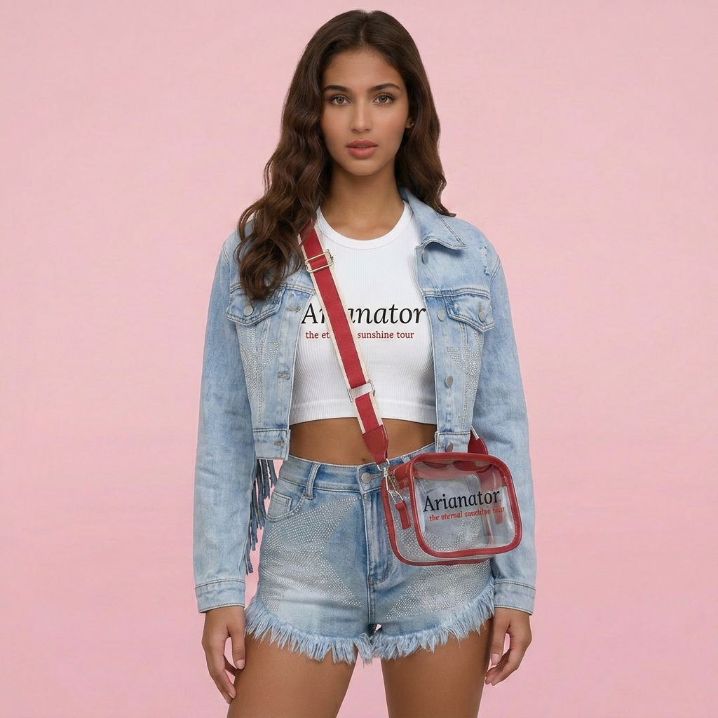 Image of Arianator Clear Stadium Crossbody Bag, Arena Approved