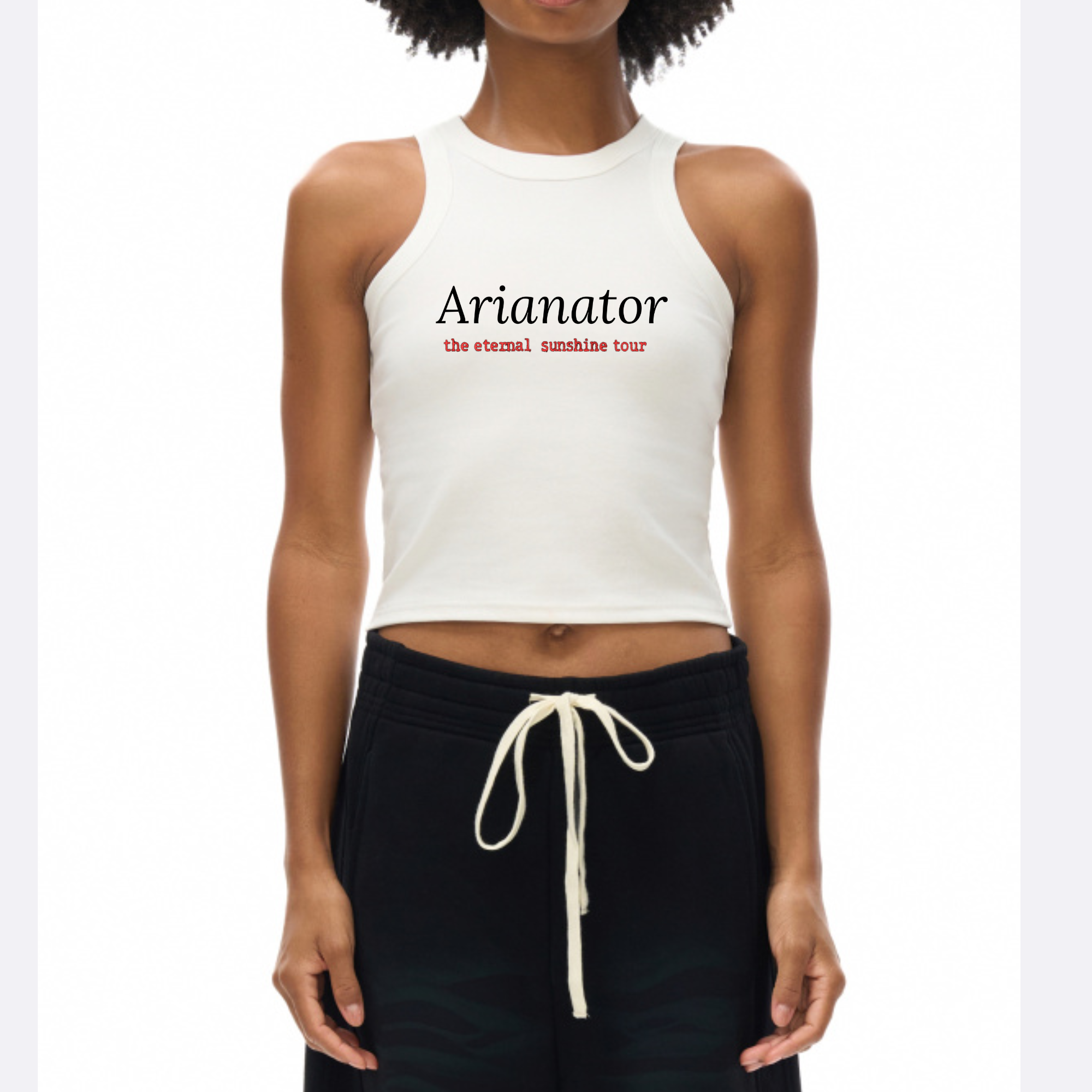 Image of Arianator Crop Tank Top | Eternal Sunshine Tour Shirt