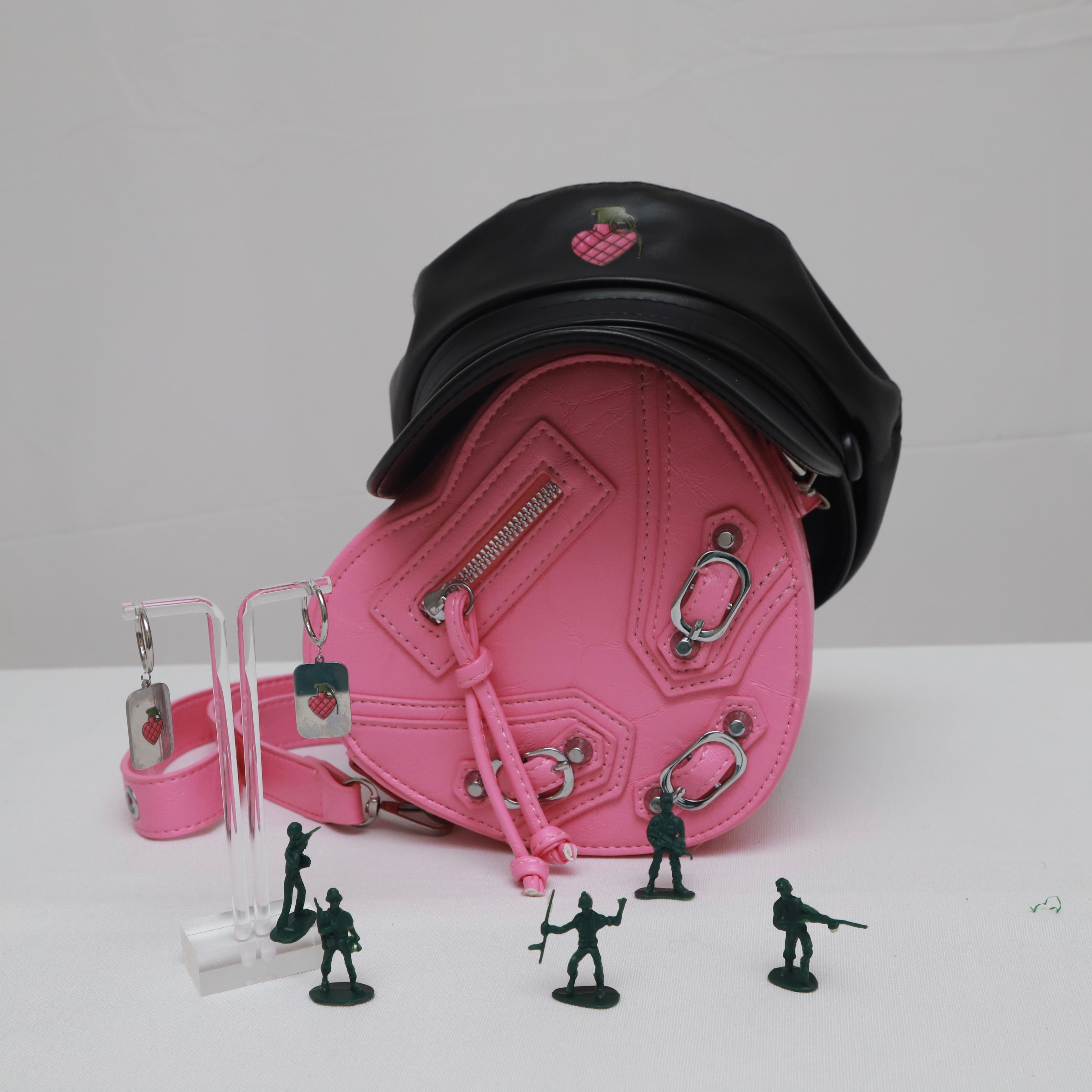 Image of Hearts Sold Separately Hat & Purse Accessory Bundle Set