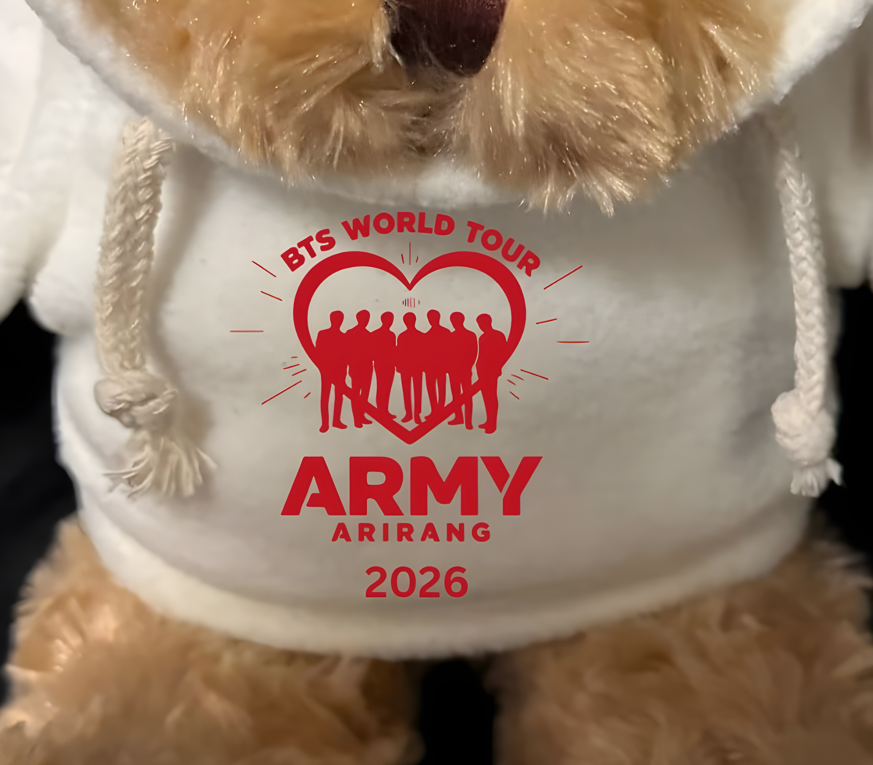 Image of BTS World Tour Arirang 2026 Teddy Bear | ARMY Concert Memories
