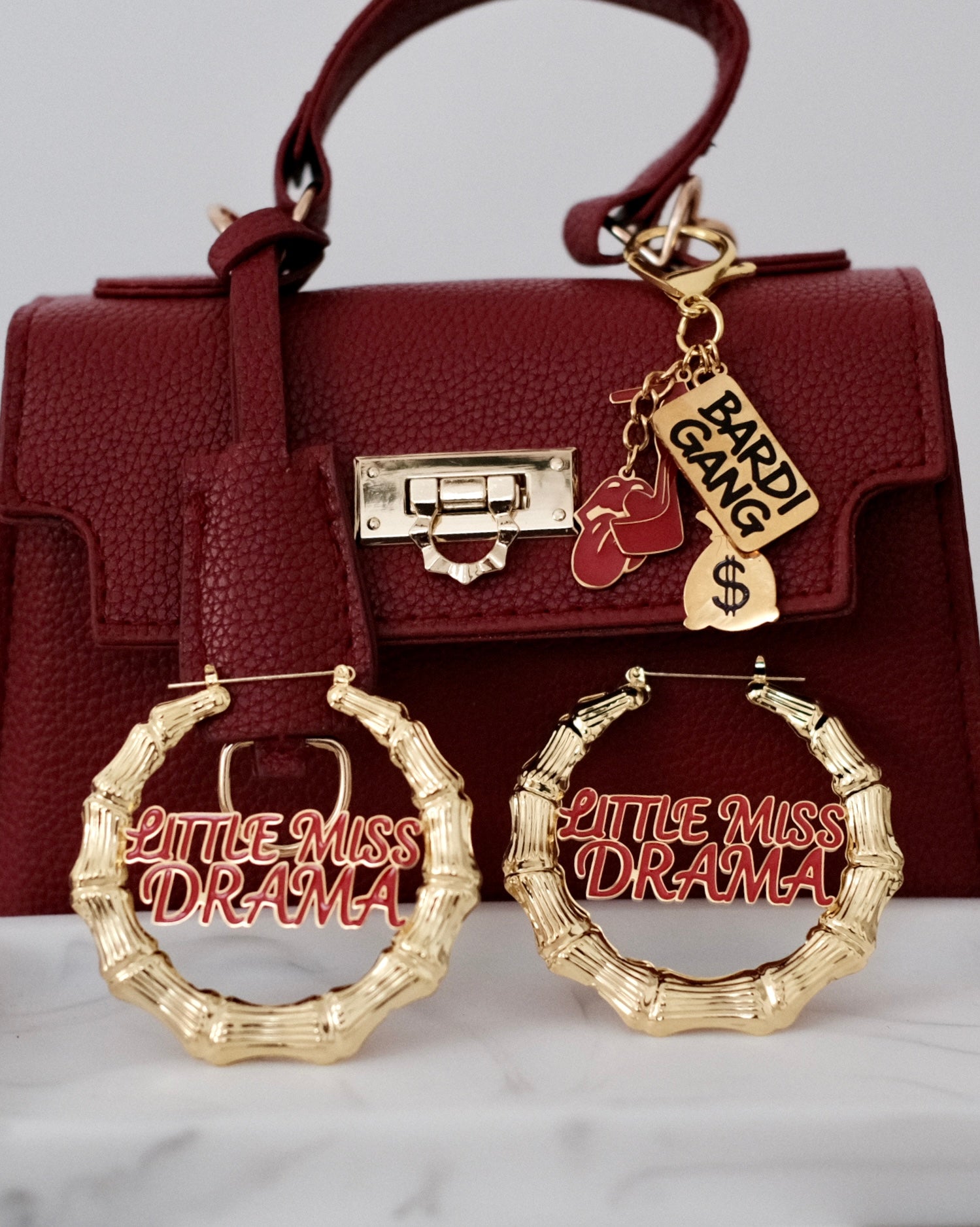 Image of Bardi-Birkin 2-Piece Purse & Earring Bundle Set