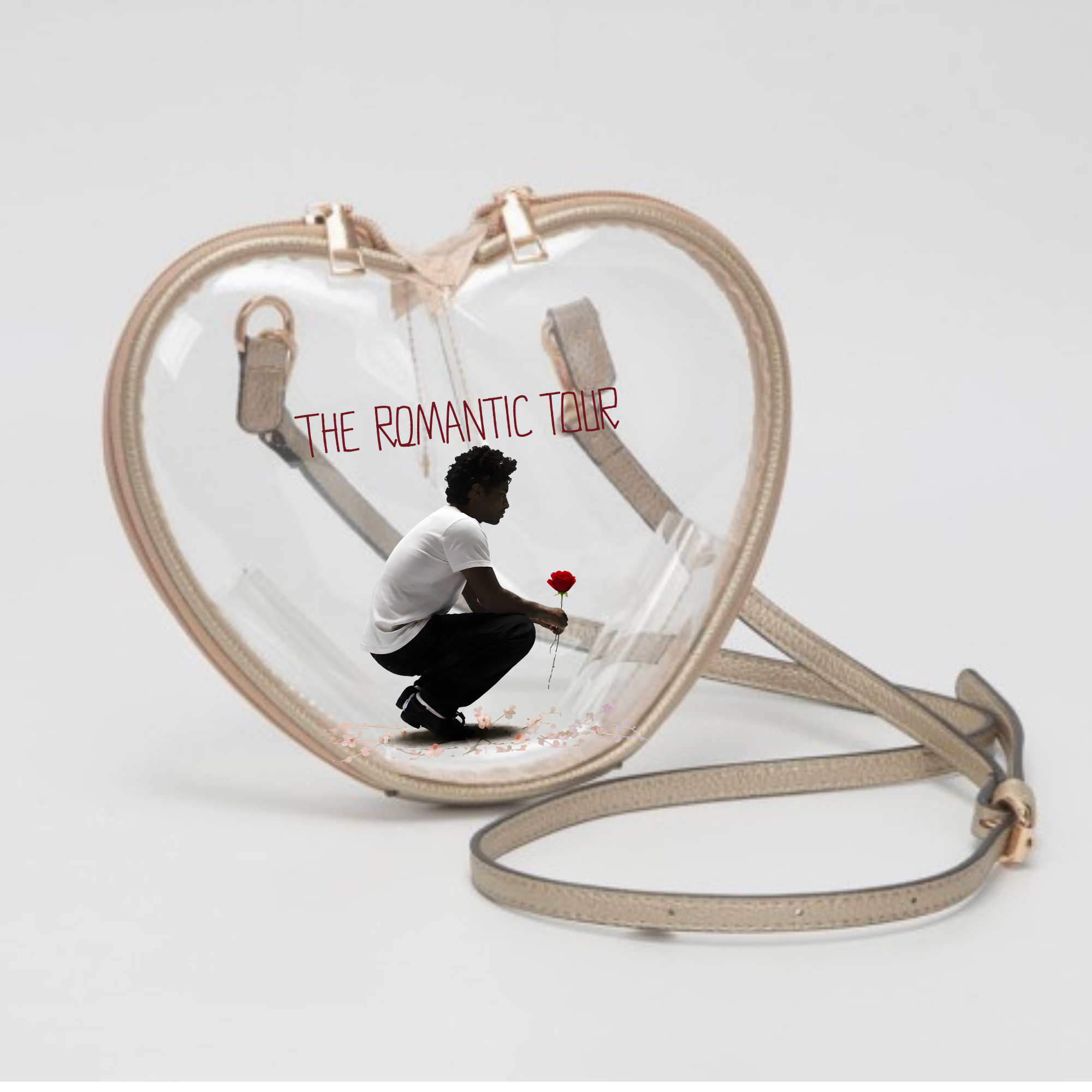 Image of Romance Tour Gold Heart Stadium Bag Set
