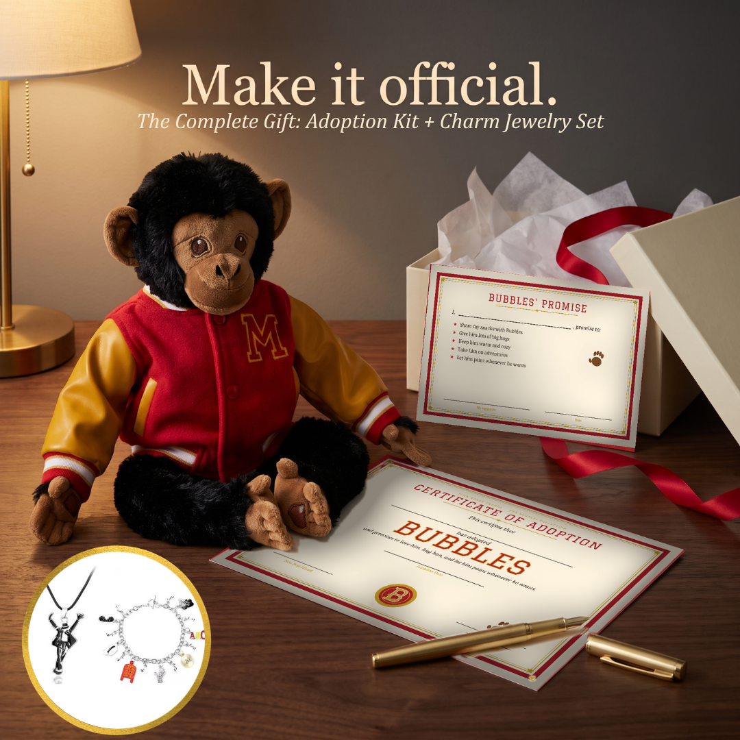 Image of Michael Jackson Bubbles Plush Gift Set
