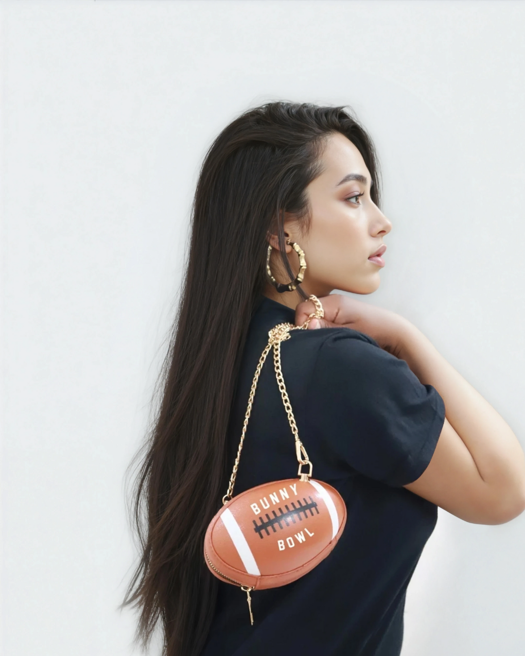 Image of Bunny Bowl Football Clutch Purse