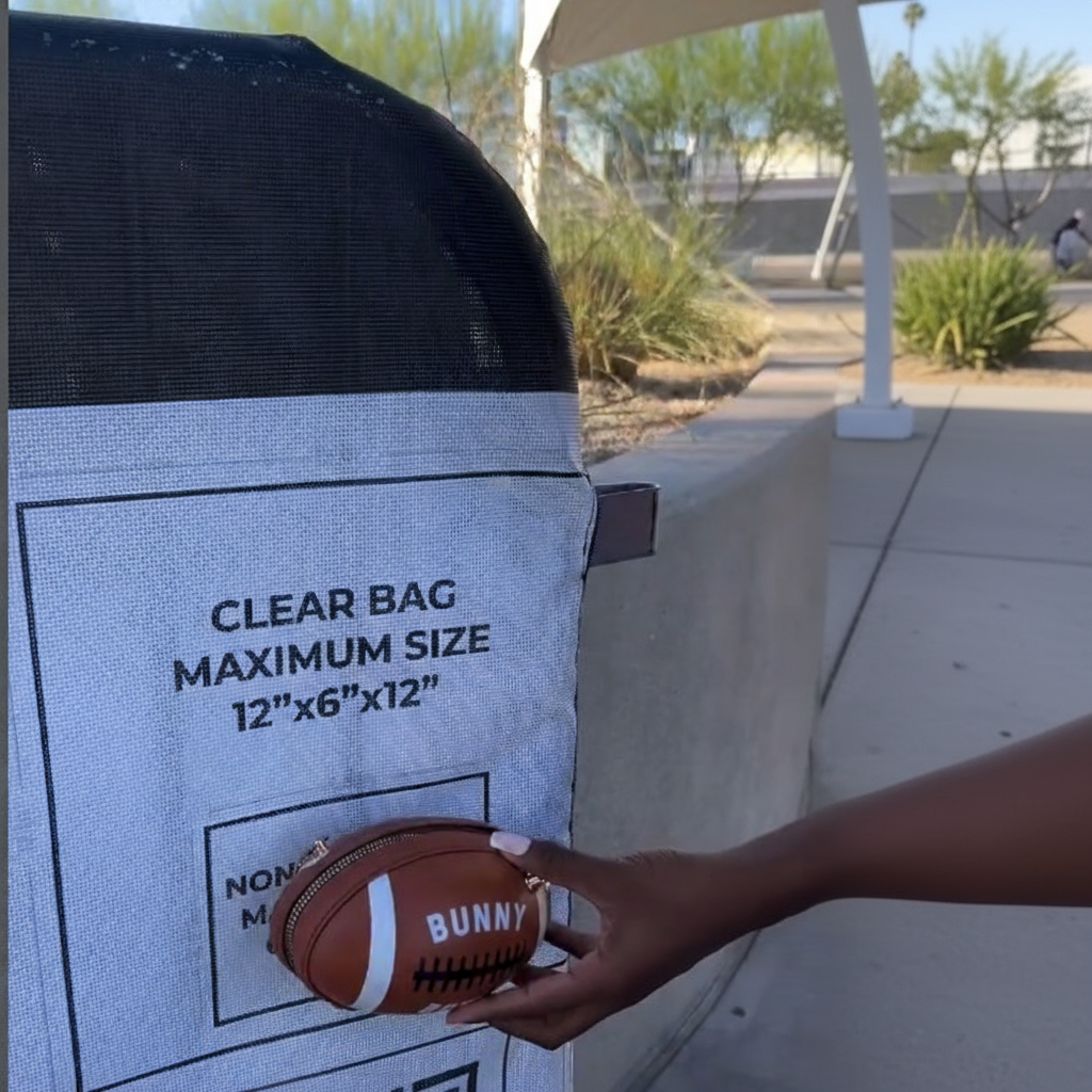 Image of Bunny Bowl Football Clutch Purse