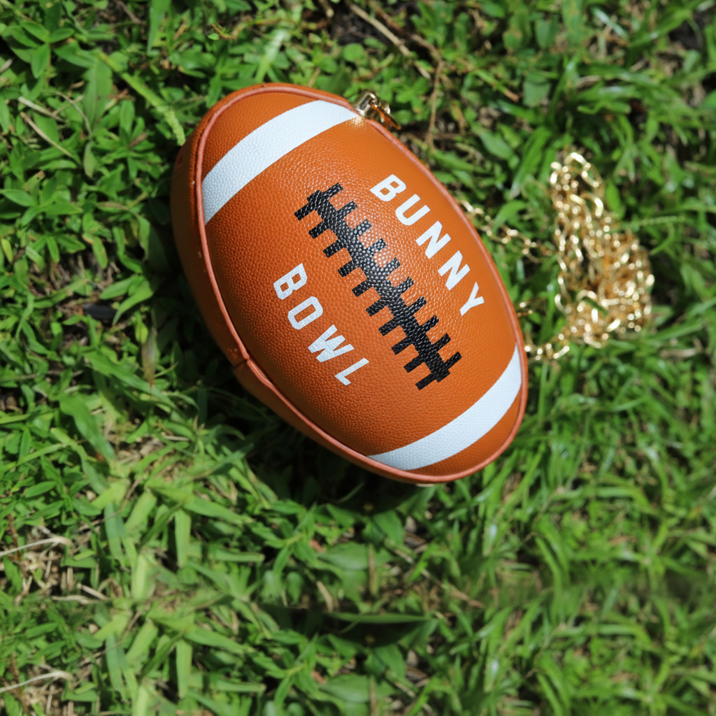 Image of Bunny Bowl Football Clutch Purse