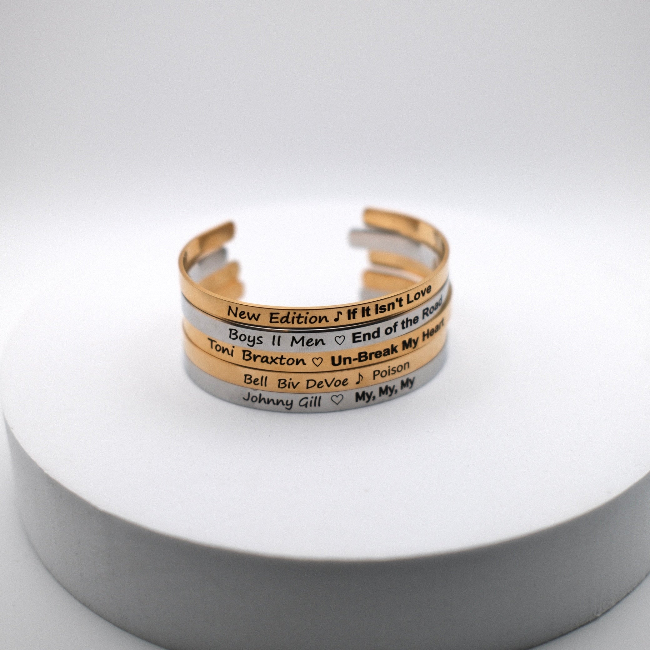 Image of New Edition 5-Piece Bangle Set | 90s Music