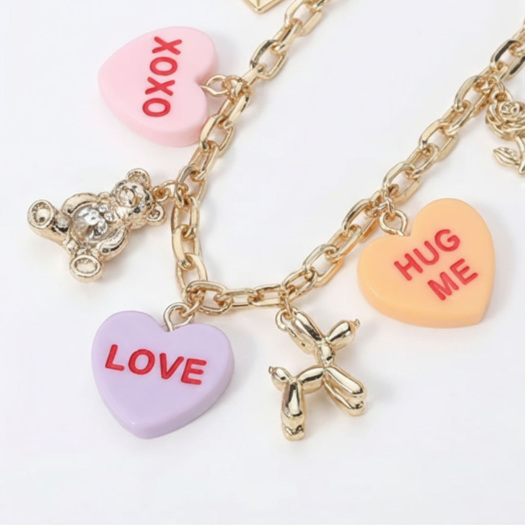 Image of Love Charm Valentine Necklace