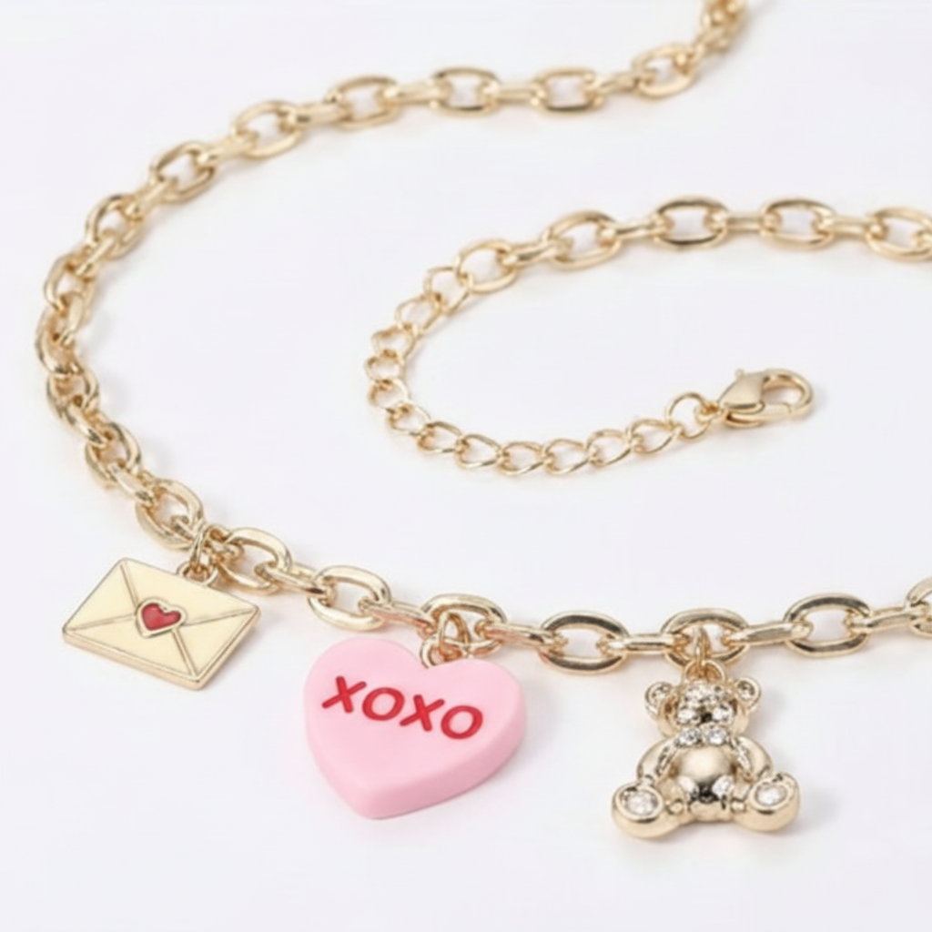 Image of Love Charm Valentine Necklace