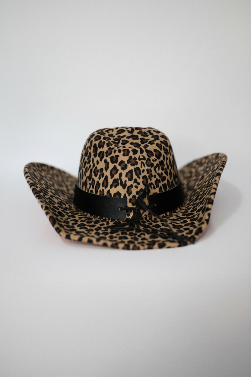 Image of Cheetah Leopard Cowboy Hat