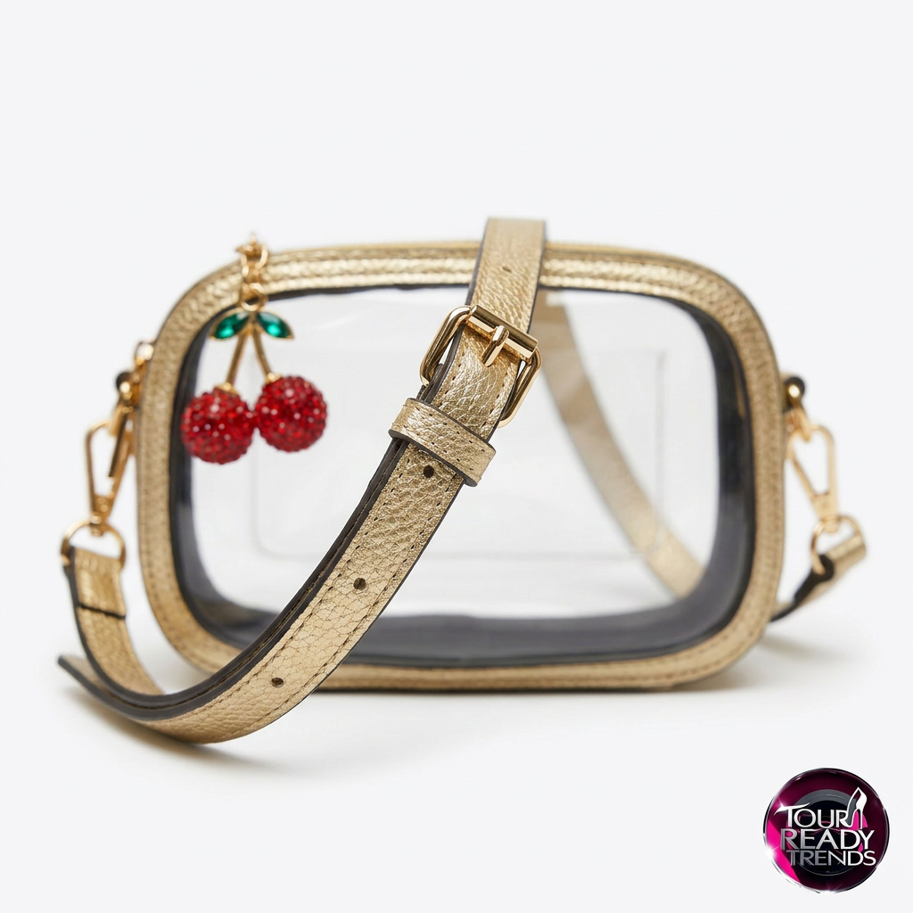 Image of Premium Gold Clear Stadium Bag + Charm Set