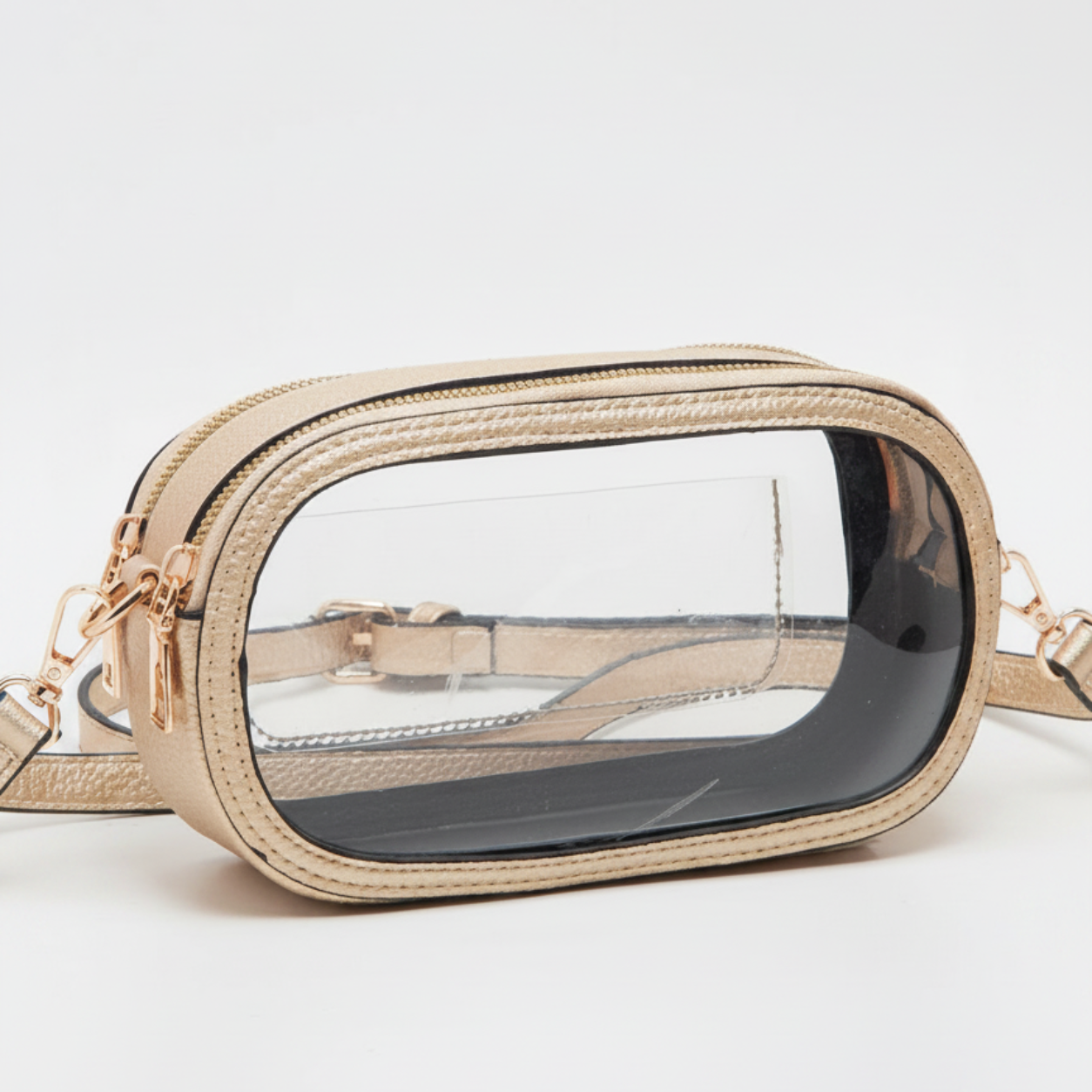Image of Premium Gold Clear Stadium Bag + Charm Set