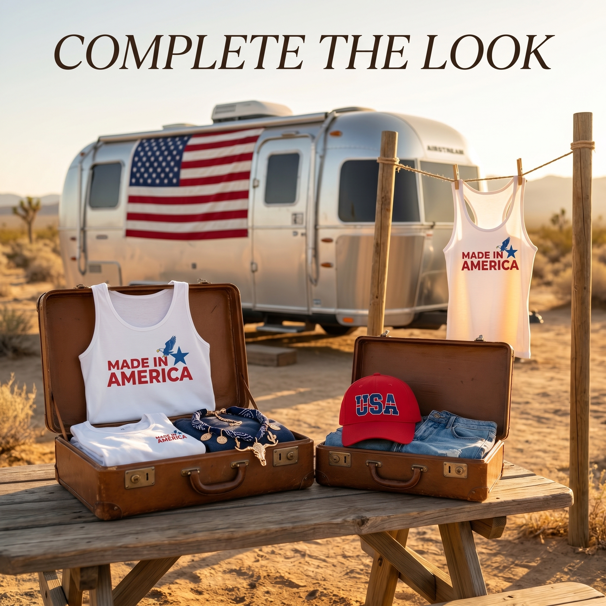Image of Made in America Graphic Racerback Tank
